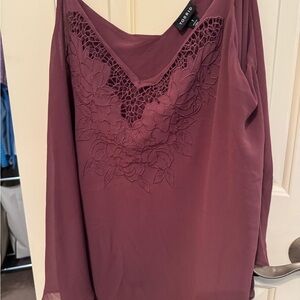 Torrid plum Floral Lace swing cami